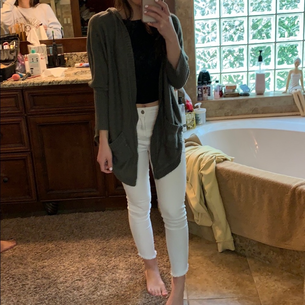 Cozy gray cardigan